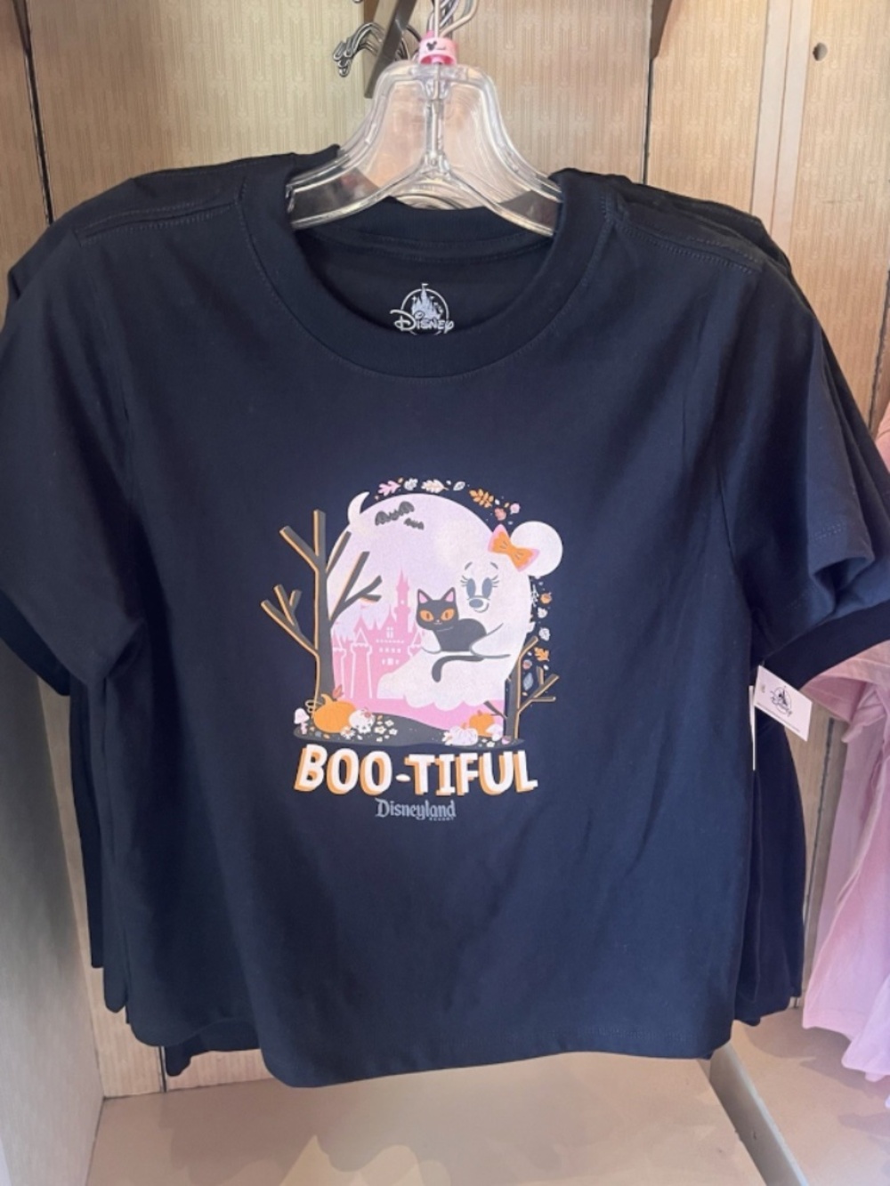 Disneyland 2025 Halloween Black Boo-Tiful Minnie Ghost T-Shirt